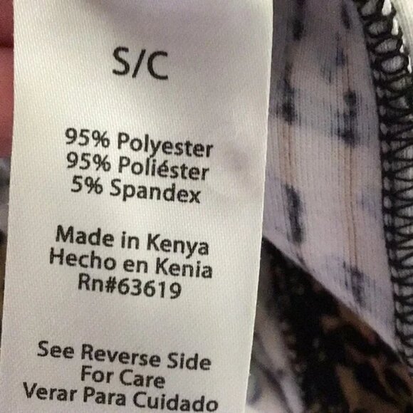 One Step Up Animal Print Long Sleeve Bodysuit Sz S - Picture 4 of 4